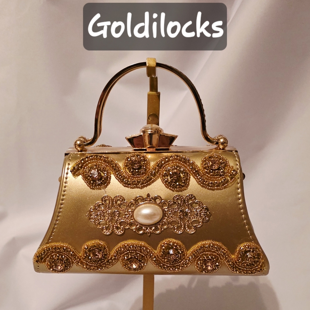 Handmade Pearl Chaos Antique Style Handbag - Goldilocks